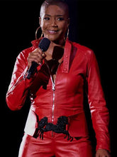 They Ready Tiffany Haddish Red Leather Jacket